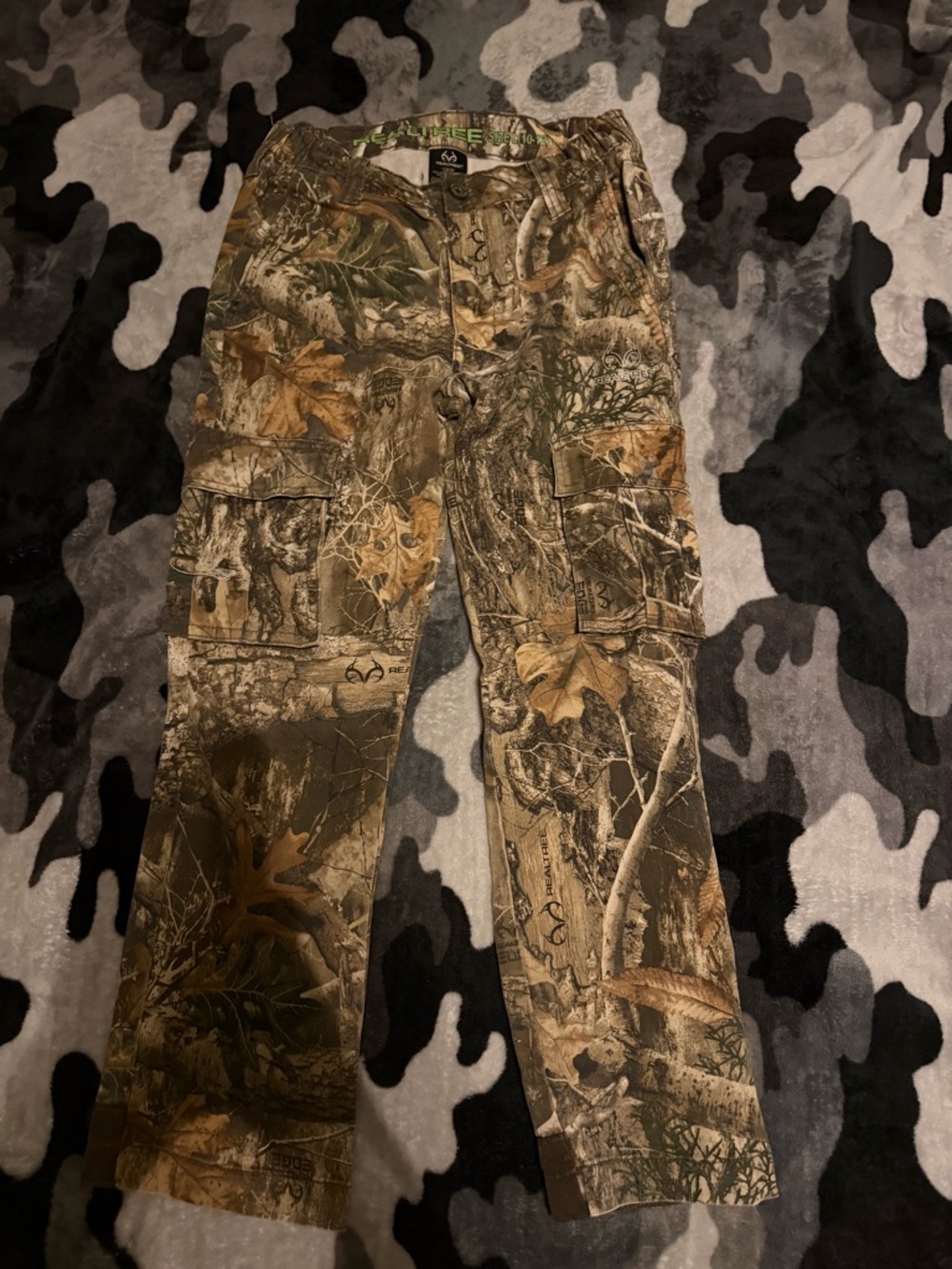 Realtree Men's Camo Cargo Pants - Brown/Green